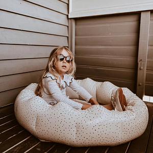 Бассейн надувной Mrs. Ertha "Unique Dots", шоколадная крошка, 90 см