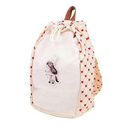 Рюкзак пляжный Mrs. Ertha "Net Lovely Roots", танец сердец