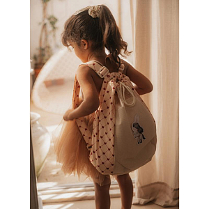 Рюкзак пляжный Mrs. Ertha "Net Lovely Roots", танец сердец