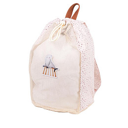 Рюкзак пляжный Mrs. Ertha "Net Unique Dots", шоколадная крошка