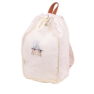 Рюкзак пляжный Mrs. Ertha "Net Unique Dots", шоколадная крошка