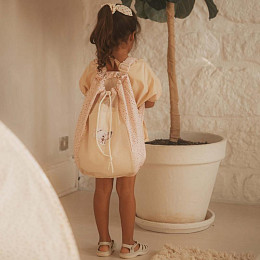 Рюкзак пляжный Mrs. Ertha "Net Unique Dots Koala", шоколадная крошка