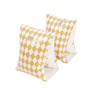 Нарукавники для плавания Mrs. Ertha "Speckled Diamond", песочные ромбики