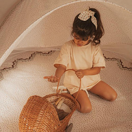 Пляжная палатка Pop Up c автоматическим каркасом Mrs. Ertha "Unique Dots", шоколадная крошка