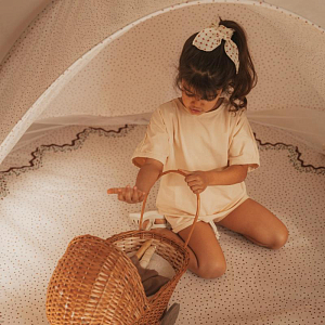 Пляжная палатка Pop Up c автоматическим каркасом Mrs. Ertha "Unique Dots", шоколадная крошка