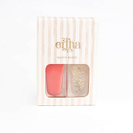 Лак для ногтей Mrs. Ertha "Peach Fizz", 2 шт, морозный персик