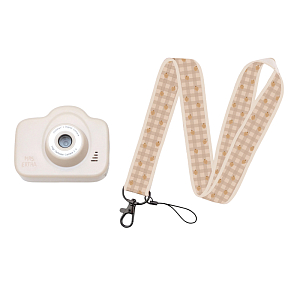 Цифровая камера Mrs. Ertha "Cam Cam Cute Strawberries Ivory", ягодная клетка