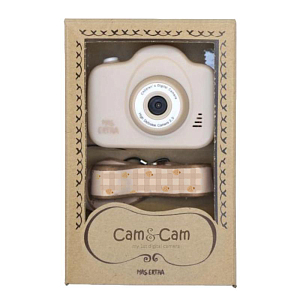Цифровая камера Mrs. Ertha "Cam Cam Cute Strawberries Ivory", ягодная клетка
