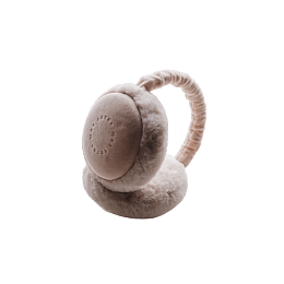 Наушники плюшевые Mrs. Ertha "Taupe", макиато