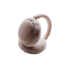 Наушники плюшевые Mrs. Ertha "Taupe", макиато