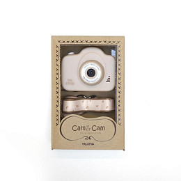 Цифровая камера Mrs. Ertha "Cam Cam Flower Buds Ivory", мириада цветов на кремовом