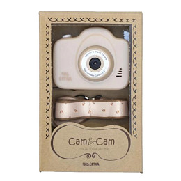 Цифровая камера Mrs. Ertha "Cam Cam Flower Buds Ivory", мириада цветов на кремовом