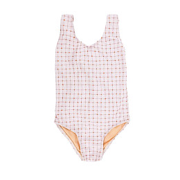 Купальник с лентой Mrs. Ertha "Louise Organic Squares", геометрическая гармония