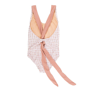 Купальник с лентой Mrs. Ertha "Louise Organic Squares", геометрическая гармония
