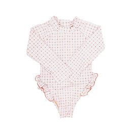 Купальник с длинным рукавом Mrs. Ertha "Ariella Organic Squares", геометрическая гармония