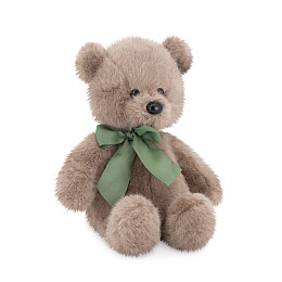 Мягкая игрушка Orange Toys "Медвежонок Тепа с зеленым бантом", мокко, 25 см