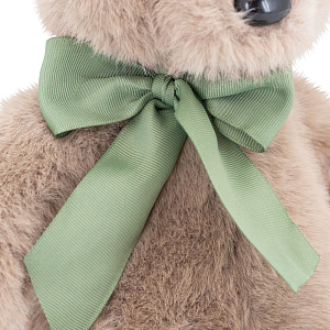 Мягкая игрушка Orange Toys "Медвежонок Тепа с зеленым бантом", мокко, 25 см