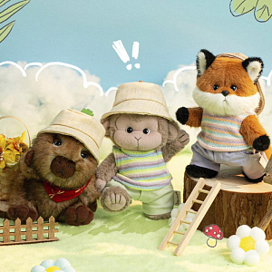 Забавная обезьянка Lina TeddyTales, S, 15 см