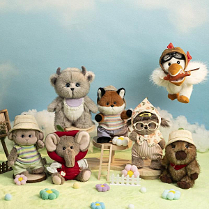 Улыбающийся пеликан Lina TeddyTales, S, 15 см