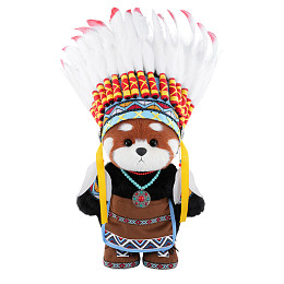 Красная панда Lina TeddyTales "Вождь, длинношерстная, M, 30 см