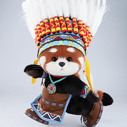 Красная панда Lina TeddyTales "Вождь, длинношерстная, M, 30 см