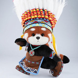 Красная панда Lina TeddyTales "Вождь, длинношерстная, M, 30 см