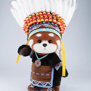 Красная панда Lina TeddyTales "Вождь, длинношерстная, M, 30 см