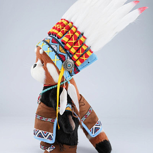 Красная панда Lina TeddyTales "Вождь, длинношерстная, M, 30 см