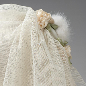 Медведь Lina TeddyTales, в винтажном платье невесты, M, белый, 30 см