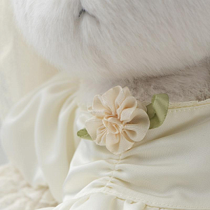 Медведь Lina TeddyTales, в винтажном платье невесты, M, белый, 30 см