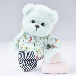 Медведь Lina TeddyTales "Соня", S, голубой, 20 см