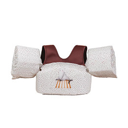 Жилет с нарукавниками Mrs. Ertha "Unique Dots", шоколадная крошка