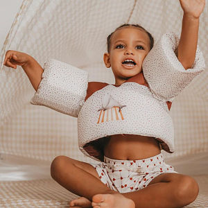 Жилет с нарукавниками Mrs. Ertha "Unique Dots", шоколадная крошка