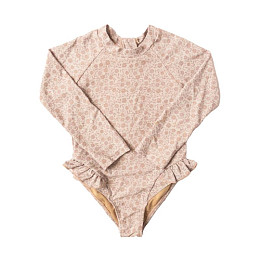 Купальник с длинным рукавом Mrs. Ertha "Ariella Bouquet Silhouette", цветочный эскиз