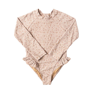 Купальник с длинным рукавом Mrs. Ertha "Ariella Bouquet Silhouette", цветочный эскиз