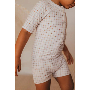 Комбинезон купальный Mrs. Ertha "Ruby Organic Squares", геометрическая гармония