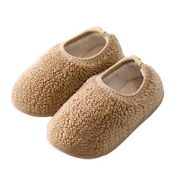 Тапочки меховые Mrs. Ertha "Peanut", ореховые