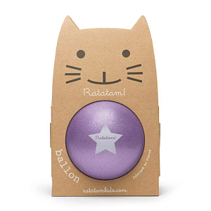 Мяч Ratatam "Purple Glitter", фиолетовый, 22 см