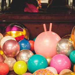 Мяч Ratatam "Green Glitter", зеленый, 22 см