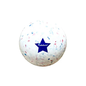 Мяч Ratatam "Sheep Blue", голубые конфетти, 10 см