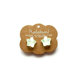 Клипсы Ratatam в виде звезды "Stars", зеленые