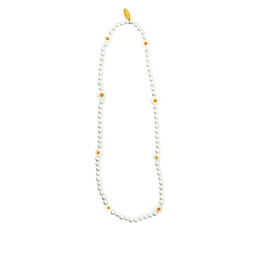 Ожерелье Рататам (Ratatam) "Ромашка", белое
