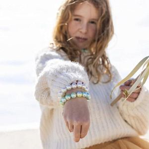 Набор браслетов Рататам (Ratatam) "Жемчужина", 3 шт, голубой