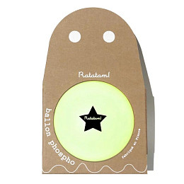 Мяч светящийся в темноте Ratatam "Gost", неоновый белый, 15 см