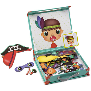 Магнитный пазл Hape "Смешное лицо"