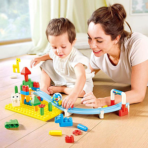 Игровой набор Hape "Двойная колея", серия "Гонки"