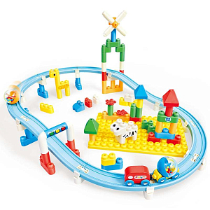 Игровой набор Hape "Двойная колея", серия "Гонки"