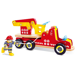 Игровой набор Hape "Играем в профессии", пожарная машина