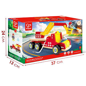 Игровой набор Hape "Играем в профессии", пожарная машина