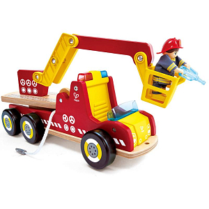 Игровой набор Hape "Играем в профессии", пожарная машина